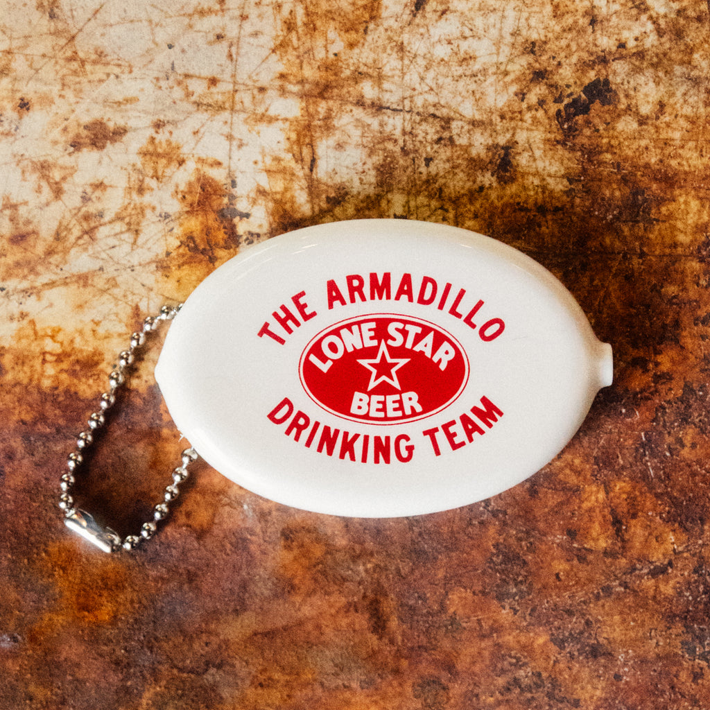 Armadillo Drinking Club Coin Purse Keychain