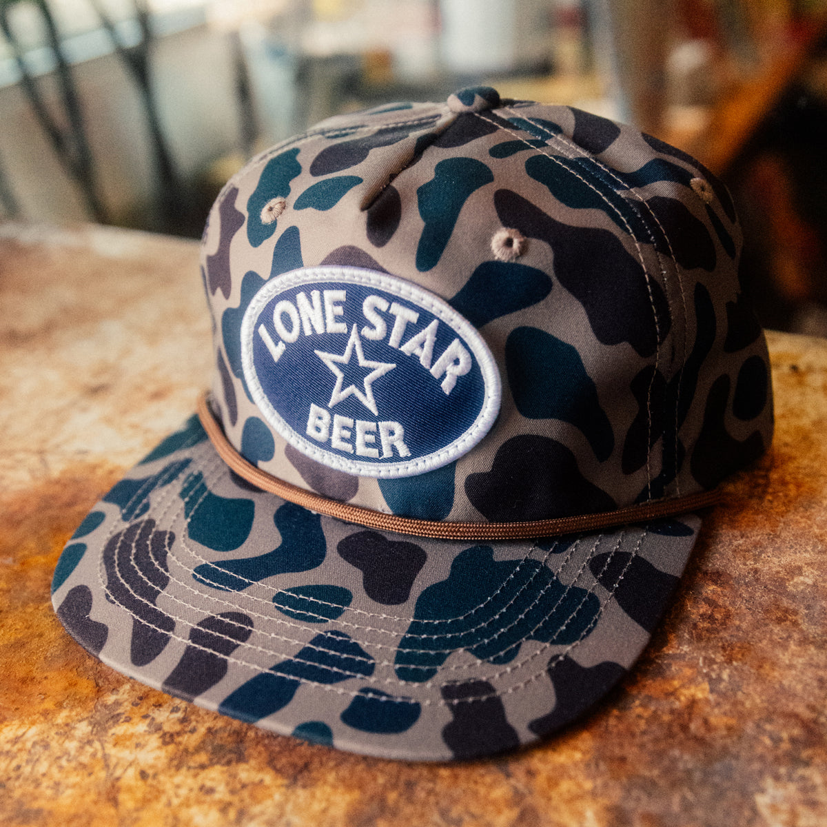 Camo Tacker Patch Rope Cap