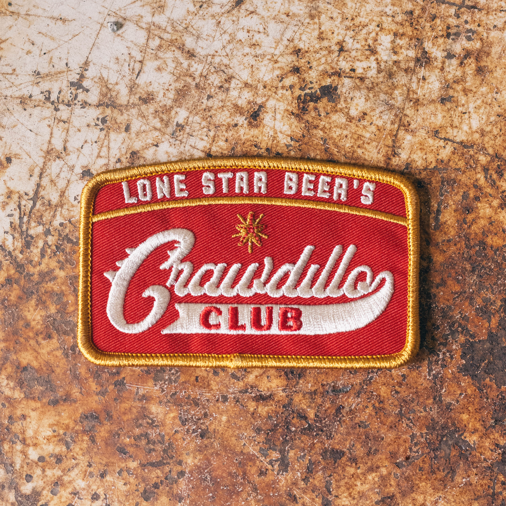 Crawdillo Club Iron On Patch