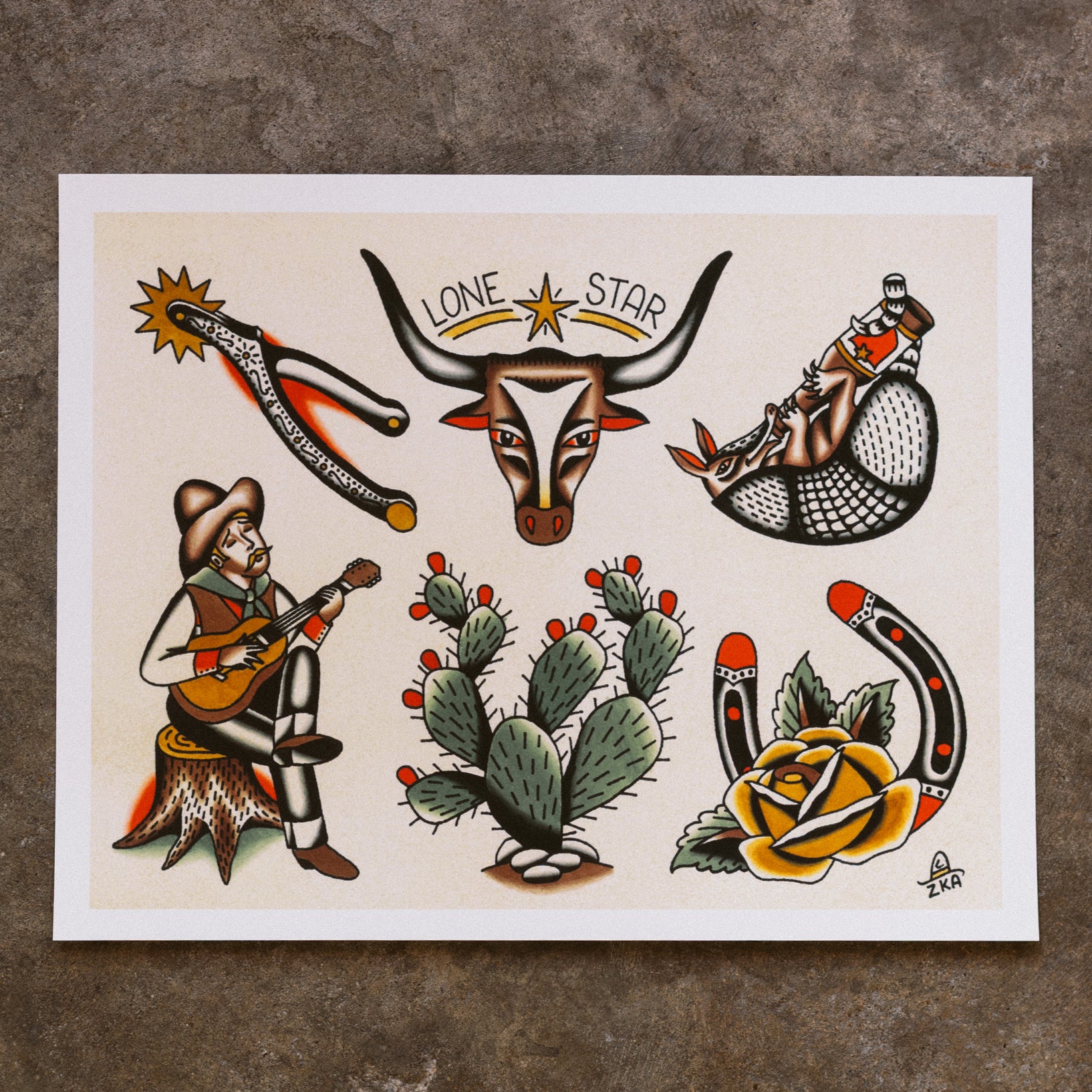 Mark of A Texan - Zach Armentor Flash Print