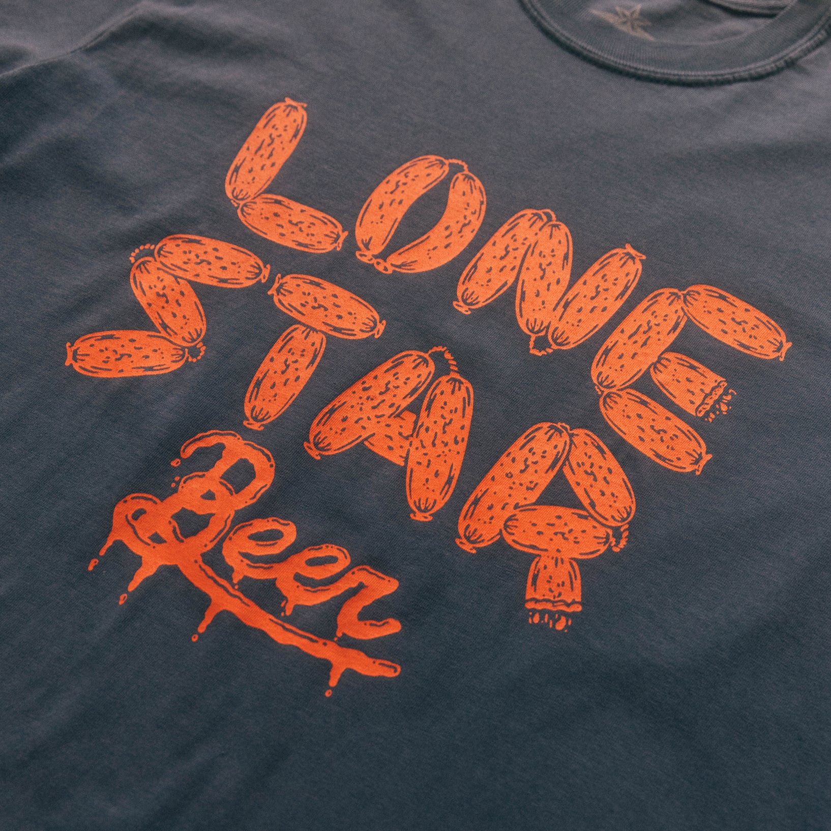 Texas Barbecue Links Vintage Wash Tee