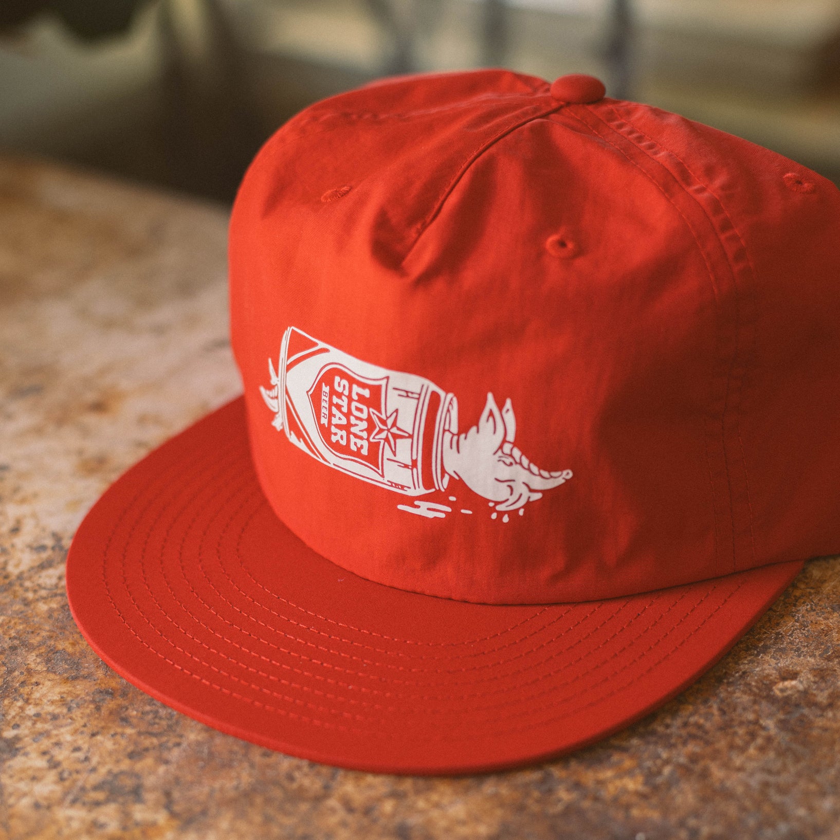 Texas Barbecue Armadillo Nylon Snapback