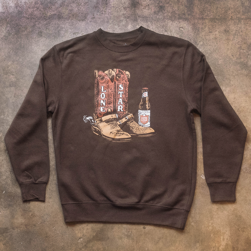 Texas Rodeo Boots Crewneck Sweatshirt